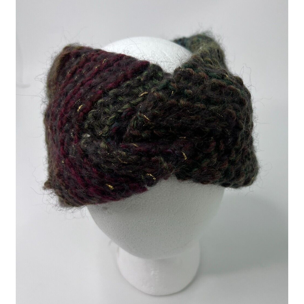 BETTINA Italy ANTHROPOLOGIE Knitted Head Wrap Headband/Ear Brown